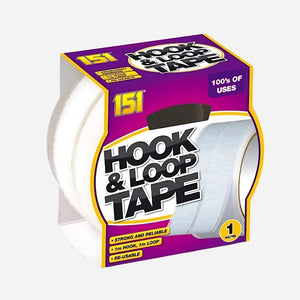 151 Adhesives Hook & Loop Tape 1 Metre Roll