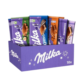 Milka Sharing Bulk Box 10 Assorted Chocolate Bars
