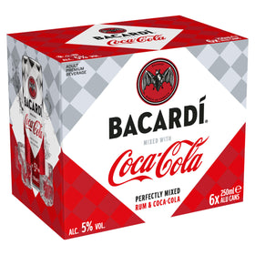 Bacardi & Coca Cola 6x250ml