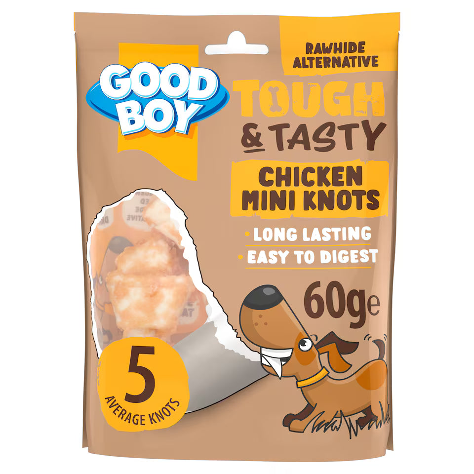 Good Boy Pet Treats Tough & Tasty Chicken Mini Knots