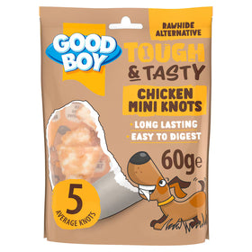 Good Boy Pet Treats Tough & Tasty Chicken Mini Knots