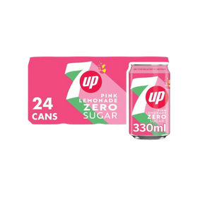 7up Zero Pink Lemonade 24 x 330ml
