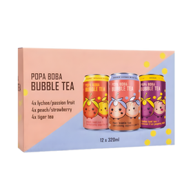 Popa Boba Mixed Bubble Tea (Case of 12)