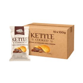 Big Chips Kettle Steak & Carmelised Onion 10 x 100g