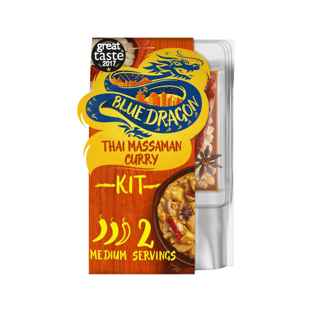 Single Blue Dragon 3 Step Massaman Curry Kit