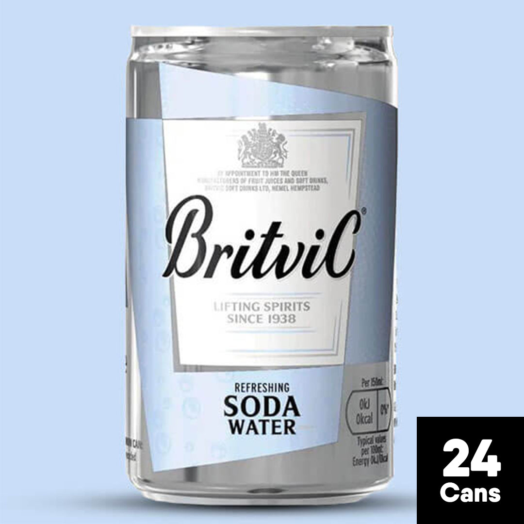 Britvic Refreshing Soda Water Miniature Cans