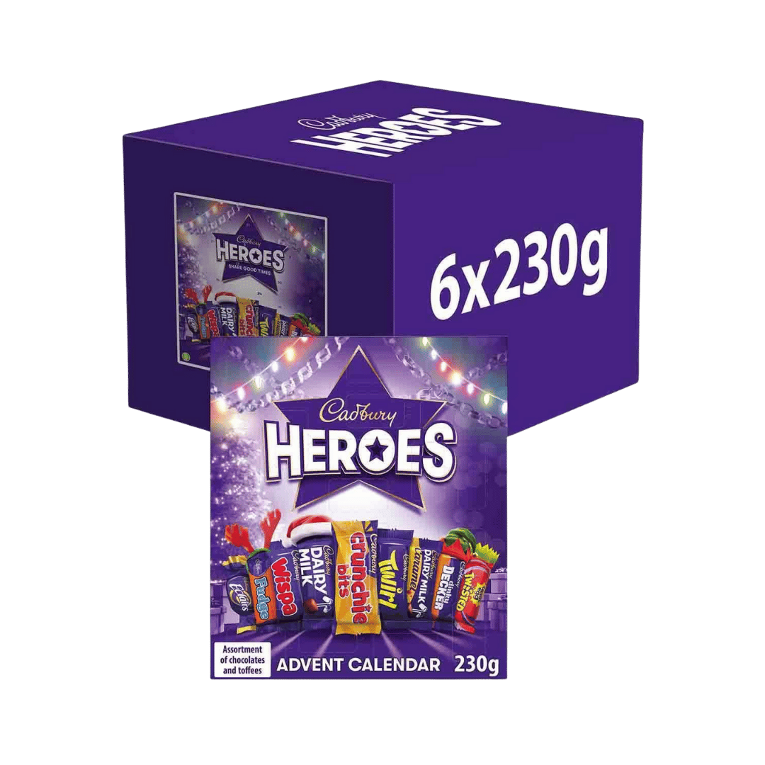 Case Cadbury Heroes Advent Calendar 6 x 230g