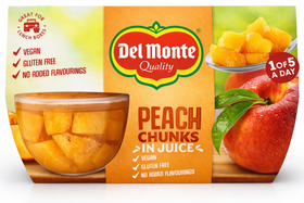 Case (3) Del Monte Peach Chunks 4 x 114g
