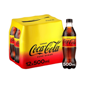 Coca Cola Zero Sugar Lemon 12 x 500ml