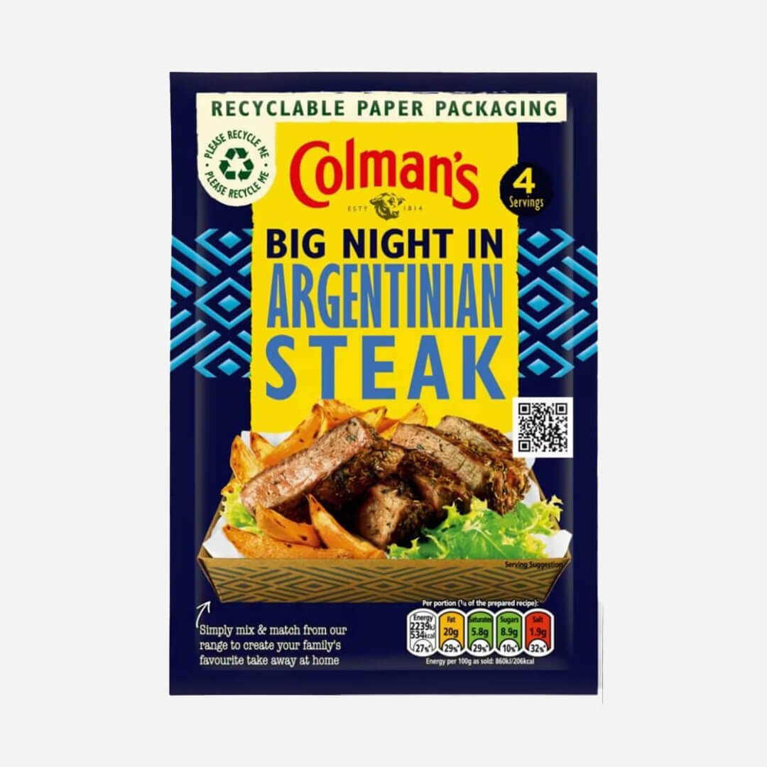 Coleman's Big Night In Argentinian Steak Gaucho Style Seasoning Mix