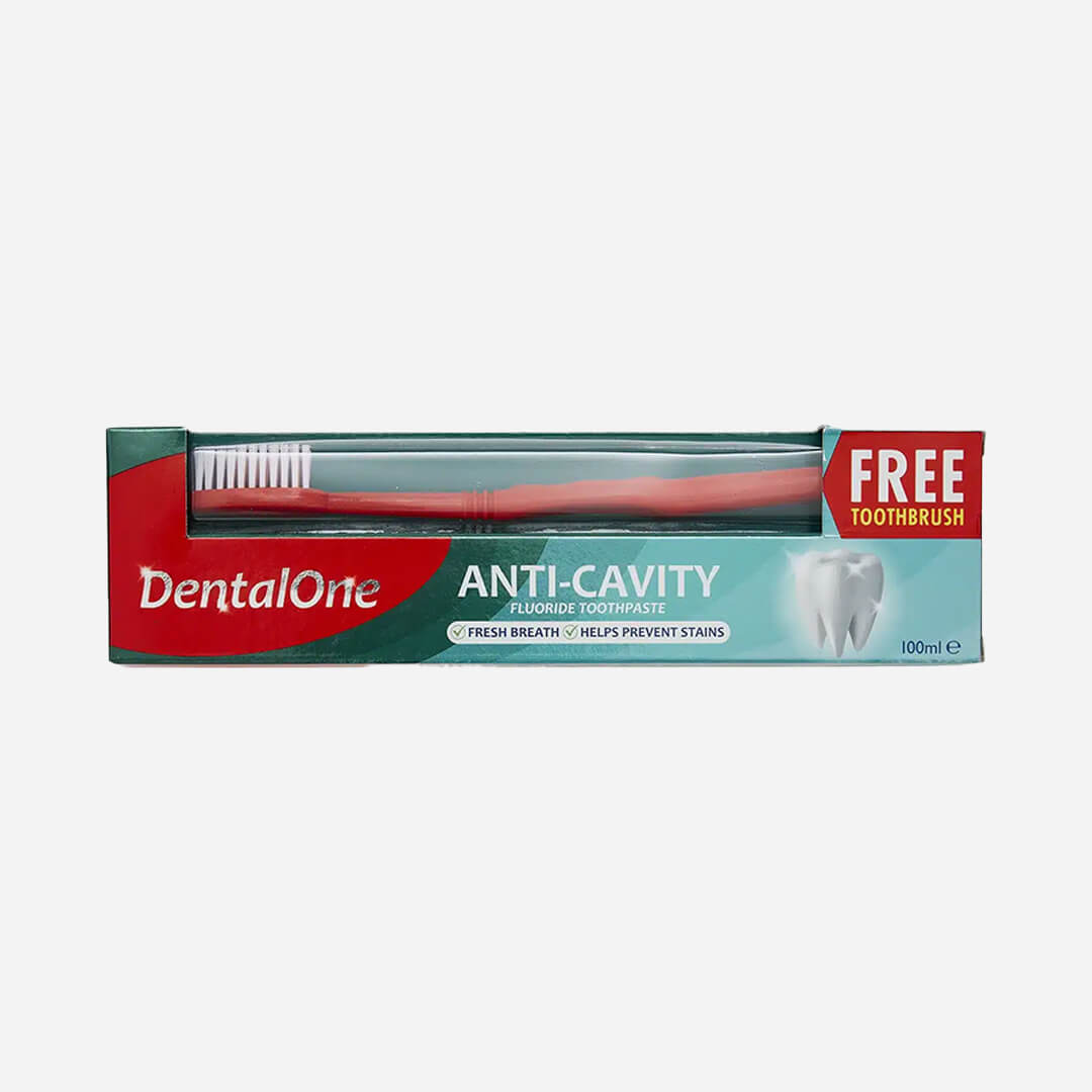 DentalOne Anti-Cavity Fluoride Toothpaste & Toothbrush