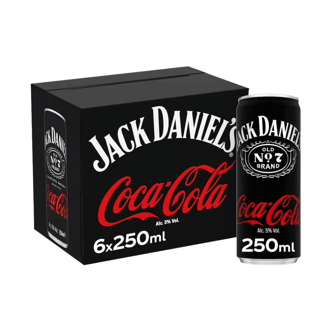 Jack Daniels & Coca-Cola 6 x 250ml