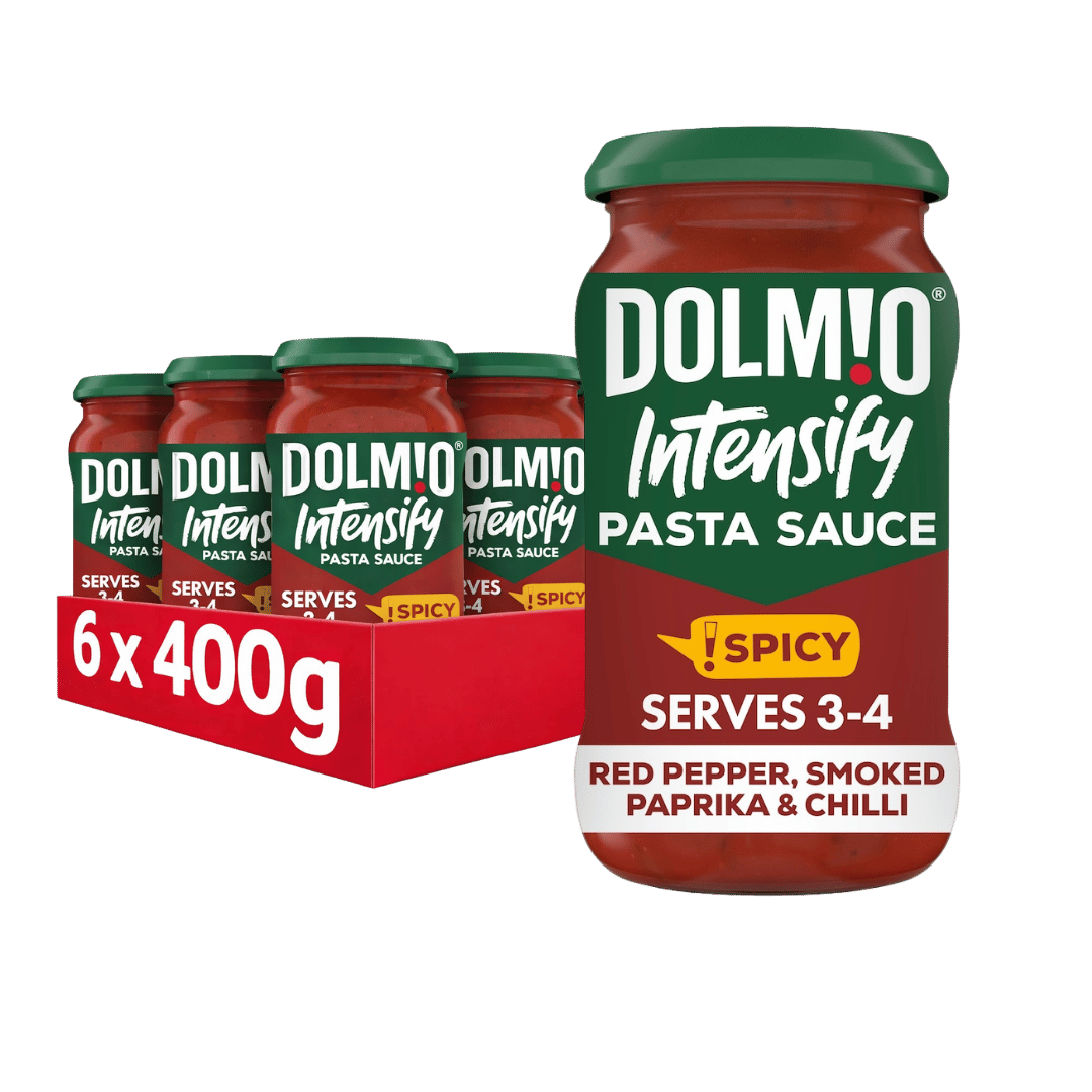 Case Dolmio Intensify Red Pepper, Smoked Paprika & Chilli Pasta Sauce 6 x 400g