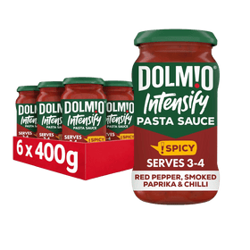 Case Dolmio Intensify Red Pepper, Smoked Paprika & Chilli Pasta Sauce 6 x 400g