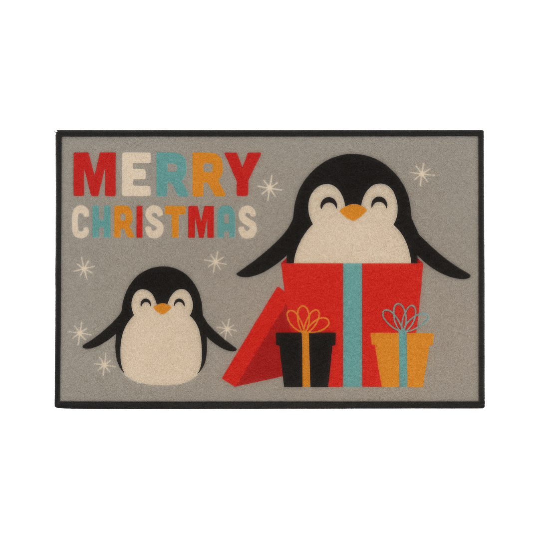 Christmas Theme Machine Washable Door Mat