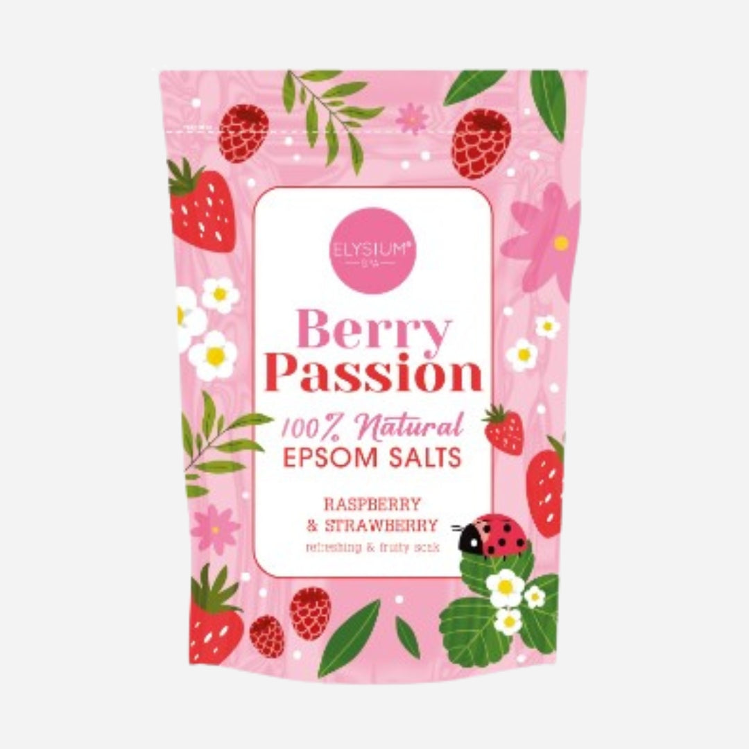 Elysium Spa Berry Passion Epsom Bath Salts Raspberry & Strawberry