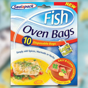 10 x Sealapack Disposable Fish Oven Cooking Bags