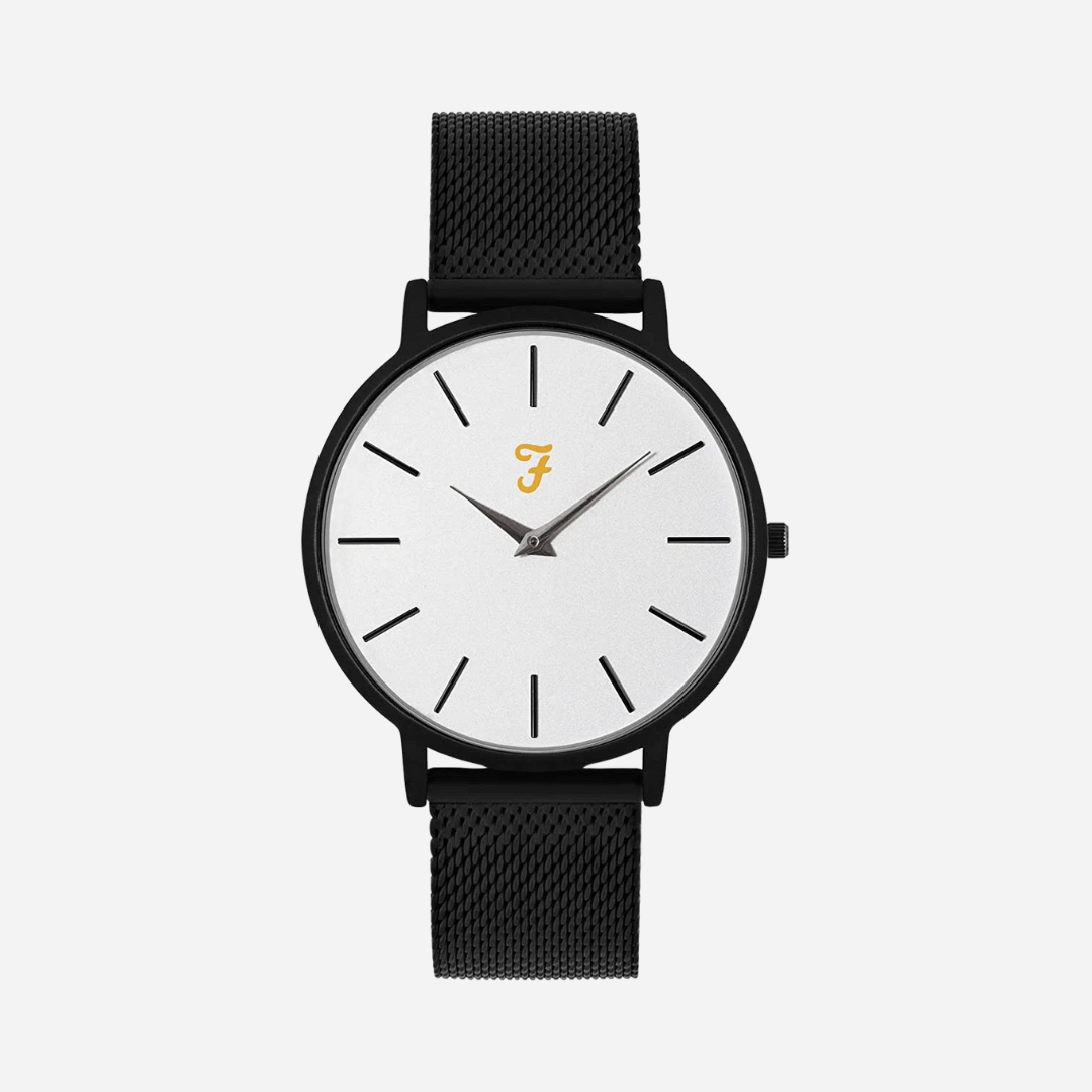 Farah Mens Slim Jim Titanium Sandblast Watch