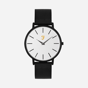 Farah Mens Slim Jim Titanium Sandblast Watch