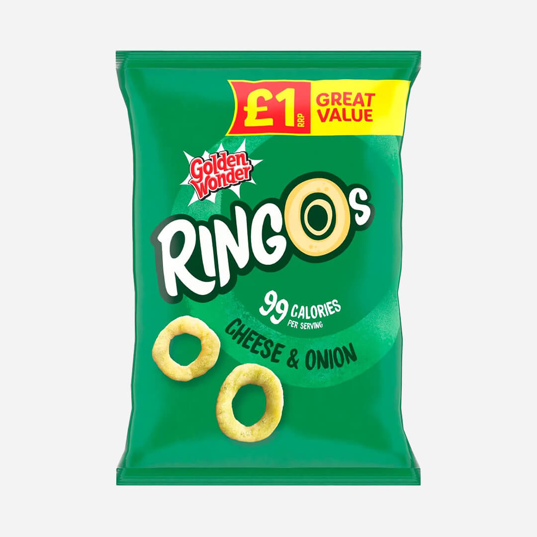 Golden Wonder Ringos Cheese & Onion Flavour