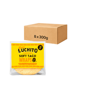 Gran Luchito Soft Taco Shell Tortilla Wraps 8 x 300g