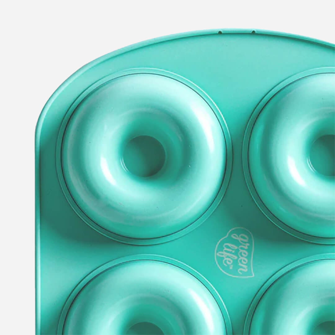 Green Life Contour Turquoise Bagel Donut Pan Tray