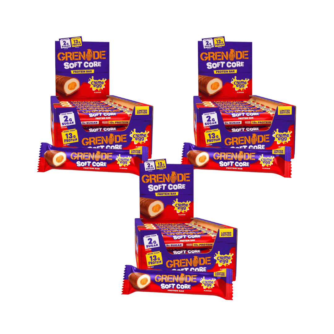 MULTIBUY Grenade Limited Edition Soft Core Creme Egg Protein Bars - 54 Bars For £50