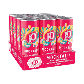 J2O Strawberry & Orange Blossom Mojito Mocktail 12 x 250ml