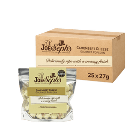 Joe & Seph Camembert Cheese Popcorn Snack Packs 25 x 27g