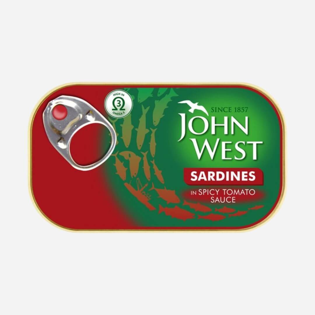 John West Sardines In Spicy Tomato Sauce