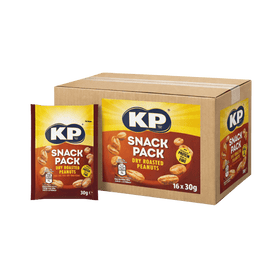 Kp Dry Roasted Peanuts 16 x 30g