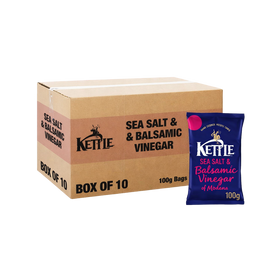 Case Kettle Crisp Sea Salt & Balsamic Vinegar 10 x 100g