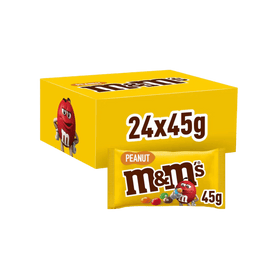 M&M's Peanut Chocolate Pouch Bag 24x 45g