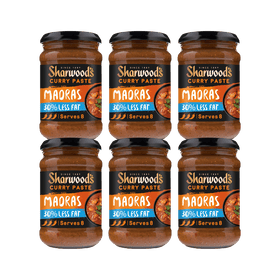 Sharwood's Indian Madras Reduced Fat Curry Paste 6 x 280g