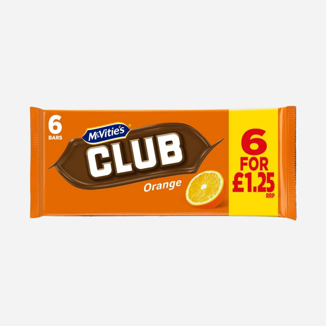 McVitie's Club Orange Flavour Chocolate Biscuits