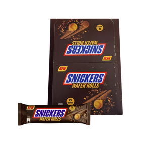 New Snickers Chocolate Wafer Rolls 12 x 24g