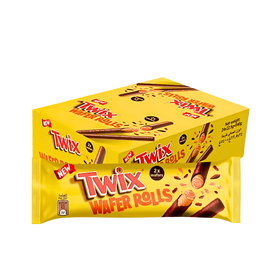 Twix Chocolate & Caramel Wafer Rolls 12 x 22.5g Packs