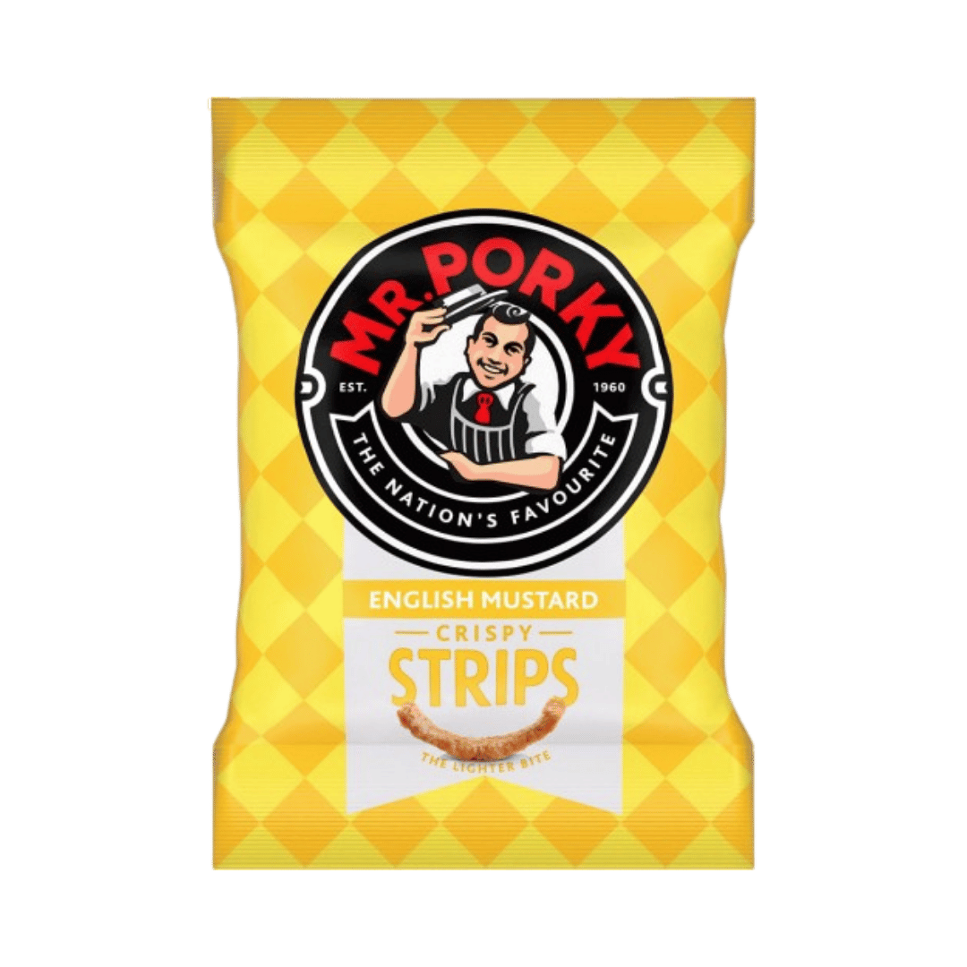 SPECIAL BULK BUY Mr Porky English Mustard Strips