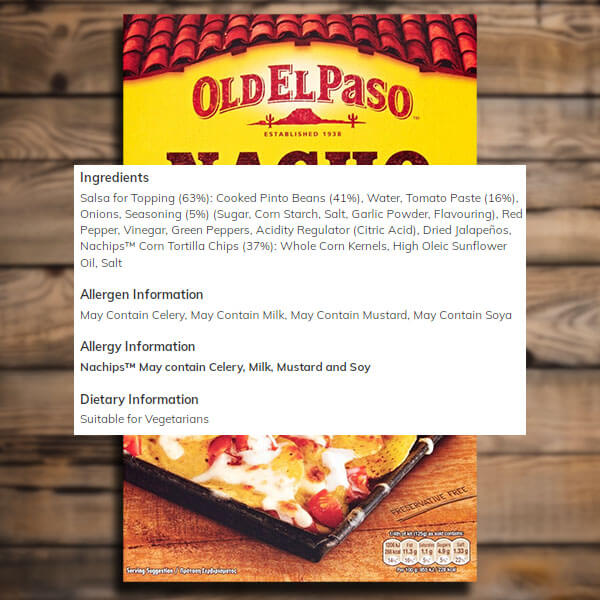 Old El Paso Original Cheesy Baked Mild Nacho Kit