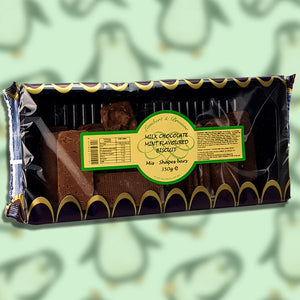 Famous Biscuits Milk Chocolate Mint Flavoured Biscuit Bars