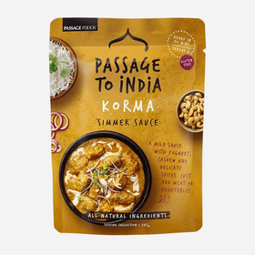 Passage to India - Korma Curry Simmer Sauce  6 x 375g Packs