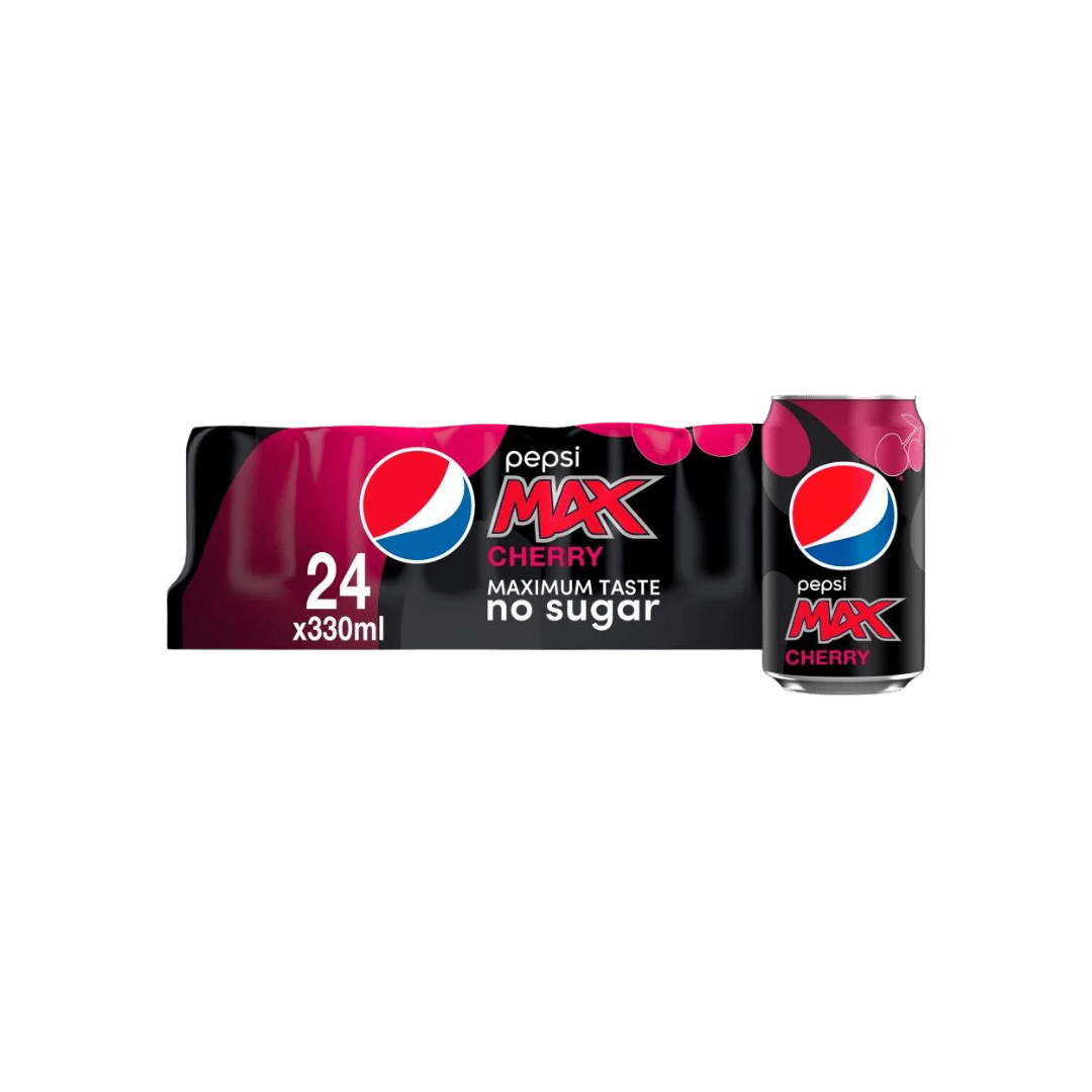 Pepsi Max Cherry No Sugar 24 x 330ml