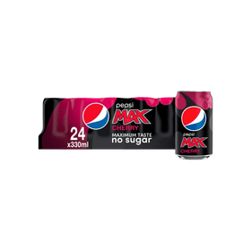 Pepsi Max Cherry No Sugar 24 x 330ml
