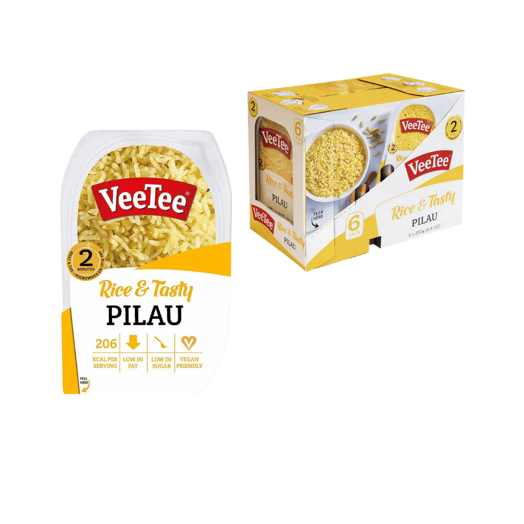 Veetee Heat & Eat Pilau trays 6 x  280g