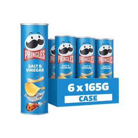Pringles Salt & Vinegar Tube 6 x 165g