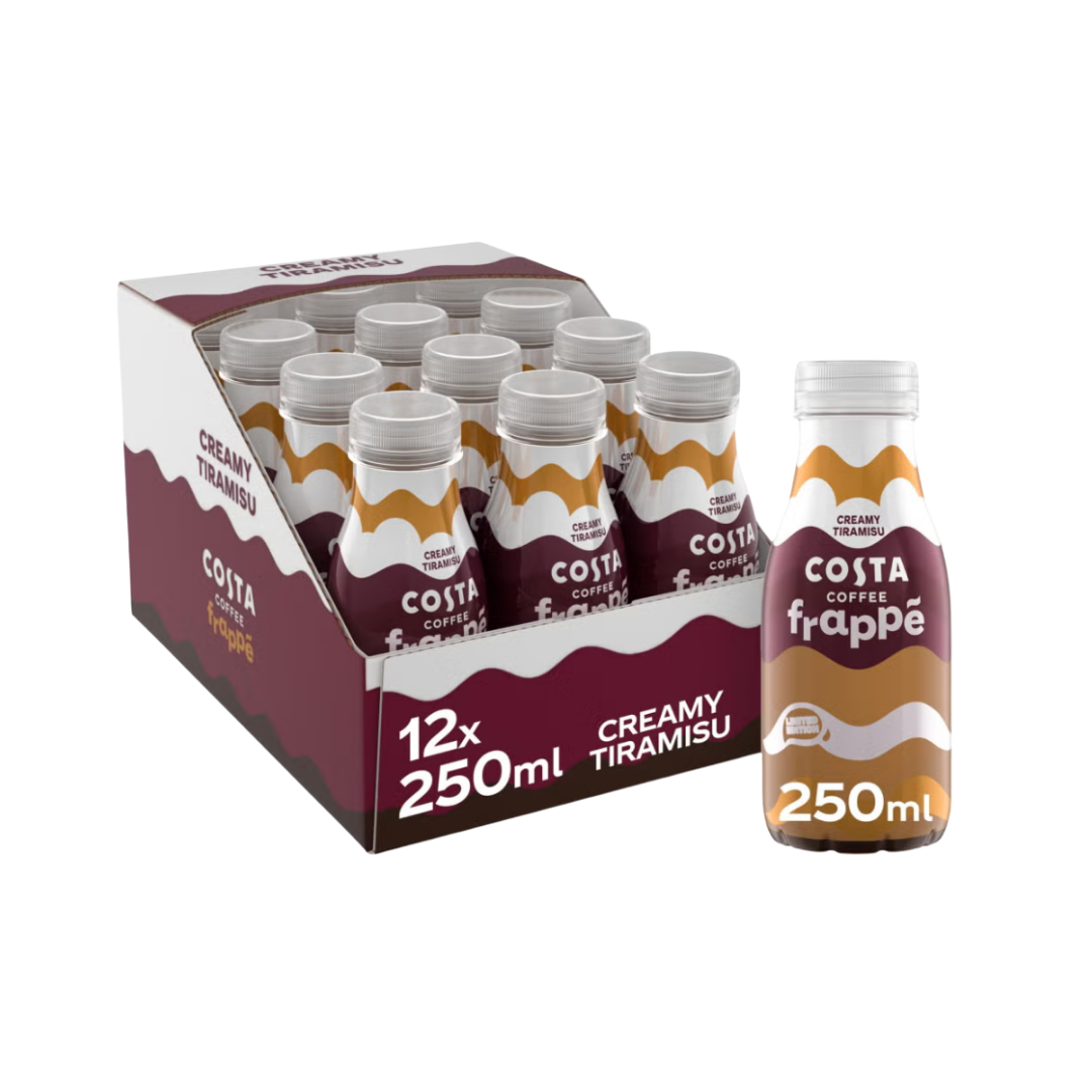 Costa Coffee Frappé Creamy Tiramisu 12 x 250ml Bottles