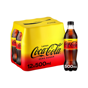 Coca Cola Zero Sugar Lemon 12 x 500ml