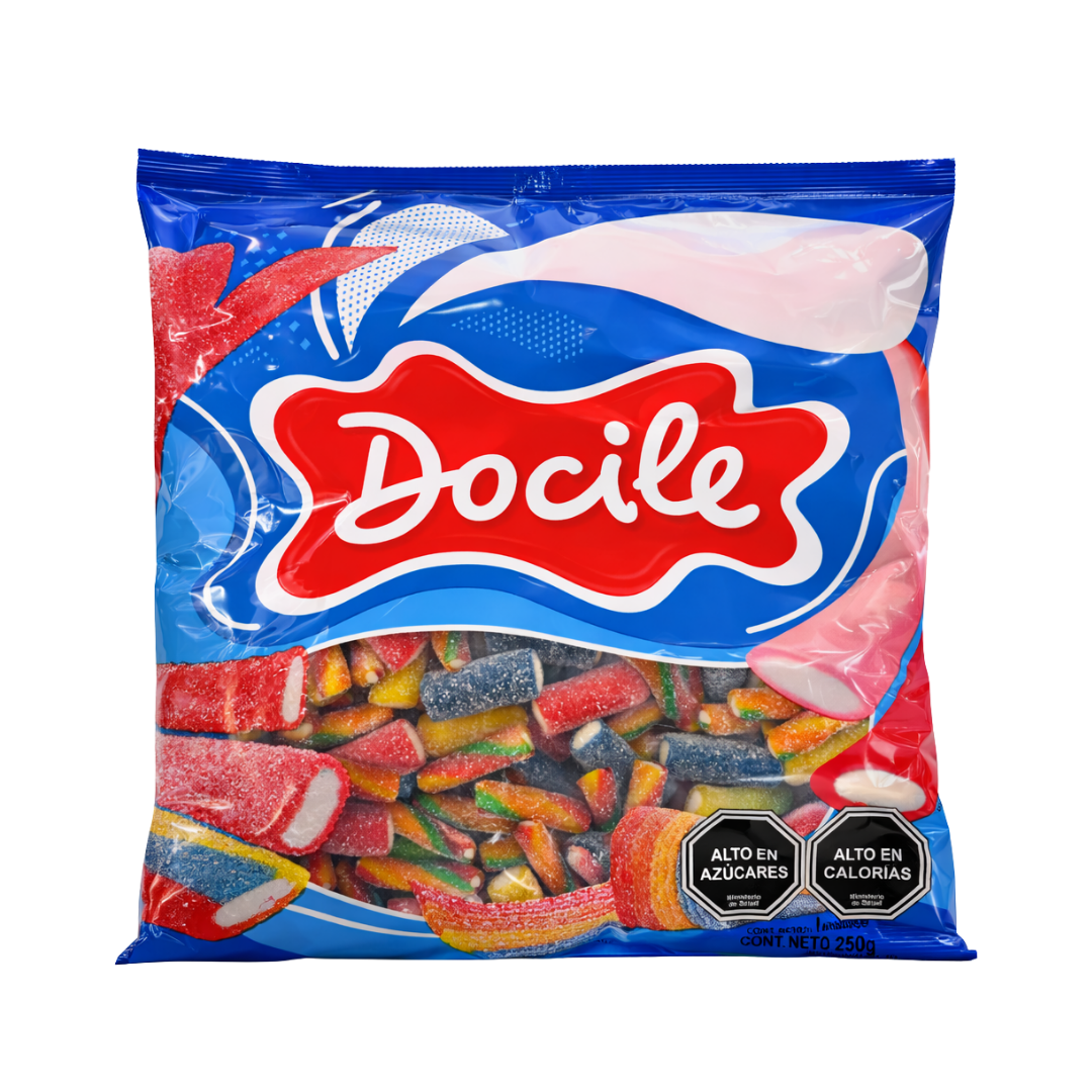 Docile Assorted Liquorice Candy Pencils Mix 1kg