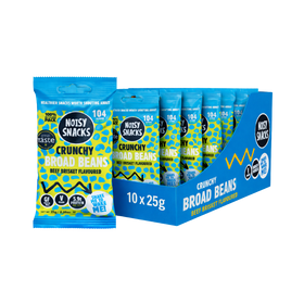 Noisy Snacks Beef Brisket Crunchy Broad Beans 10 x 25g