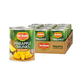 Del Monte Pineapple Chunks in Juice 12 x 435g Tins